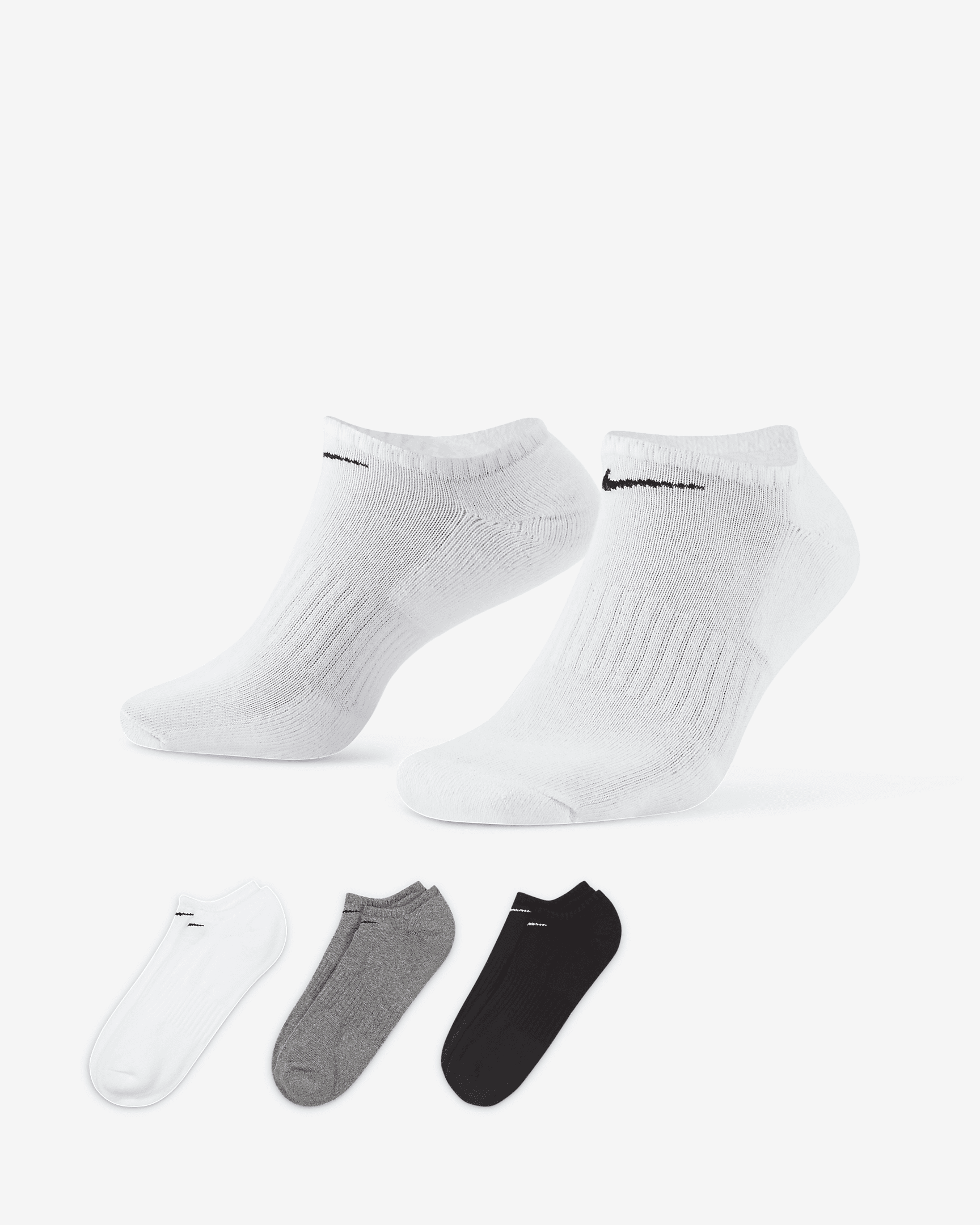 NIKE EVERYDAY CUSHIONED NO-SHOW SOCKS